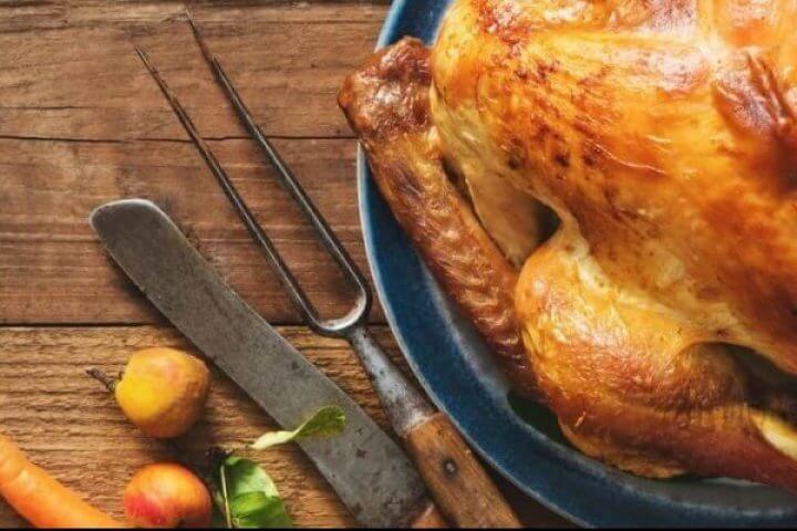 Thanksgiving Turkey on table